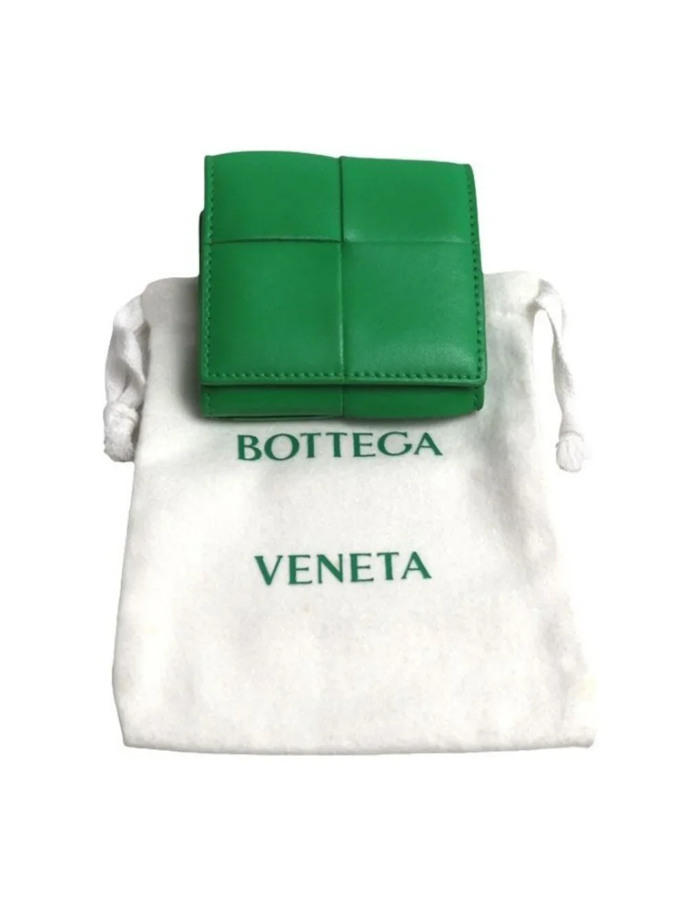 Bottega Veneta Maxi Intrecciato Coin Case Green